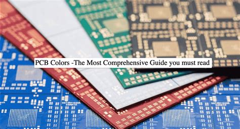 what are pcb colors